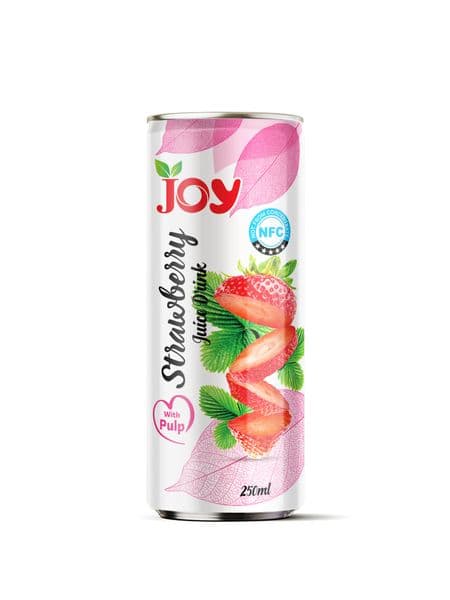 JOY Strawberry Juice Drink with Pulp 250 mL
