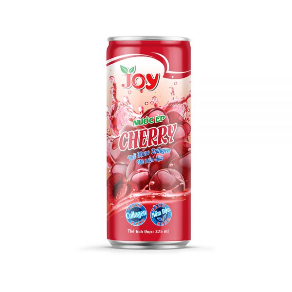 Nước ép Cherry với Nano Collagen & mầm đậu đóng lon 325ml
