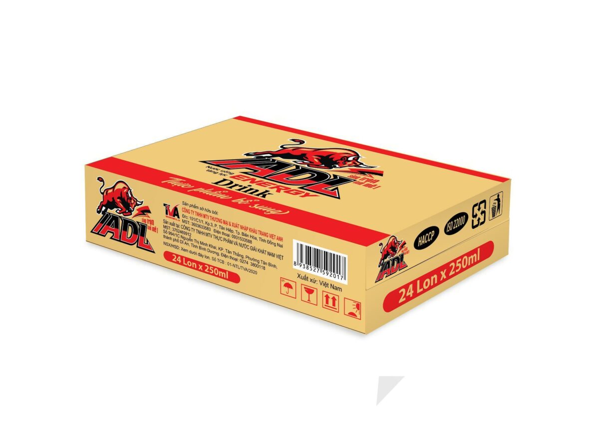 Thùng Nước tăng lực IADL 250ml