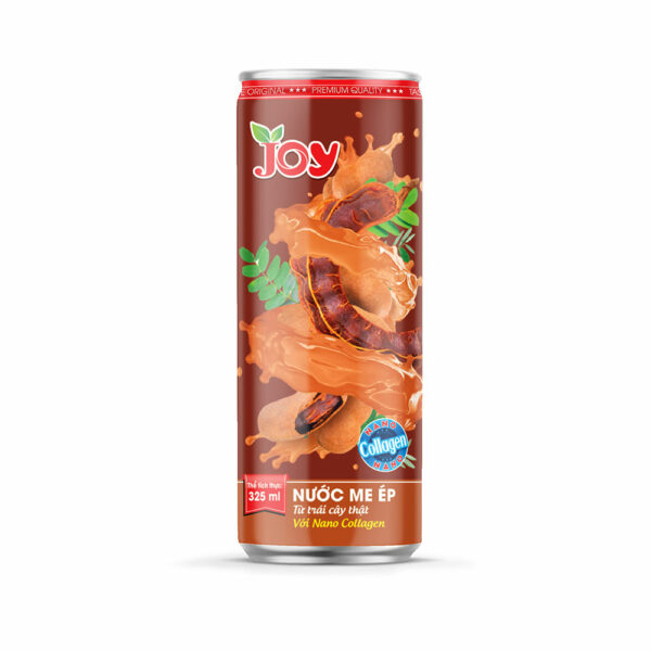 Nước Me Ép Đóng Lon 325ml với Nano Collagen thương hiệu JOY