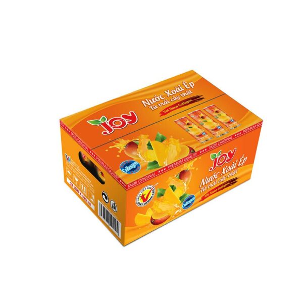 Thùng 24 lon 325ml Nước Xoai Ép với Nano Collagen - Thương hiệu JOY