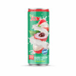 Nước ép Vải với Nano Collagen đóng lon 325ml - Thương Hiệu JOY