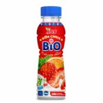 JOY Brand BIO Crushed Fruit Yogurt Strawberry - 325ml Bottle