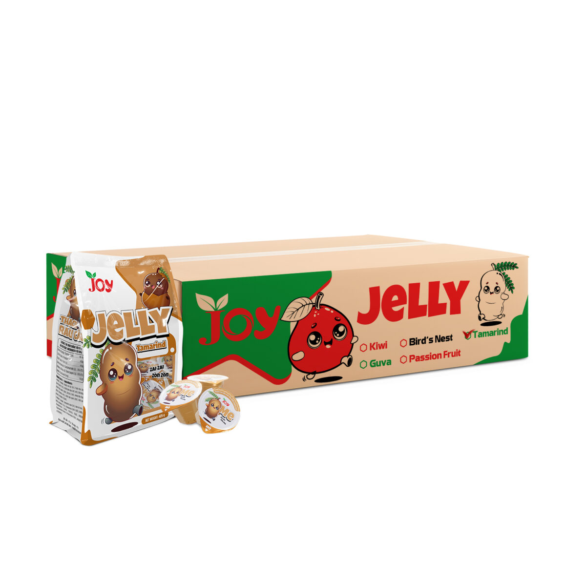 Thạch Rau Câu Vị Me JOY (25 cốc/túi, 425g) - Ảnh 3