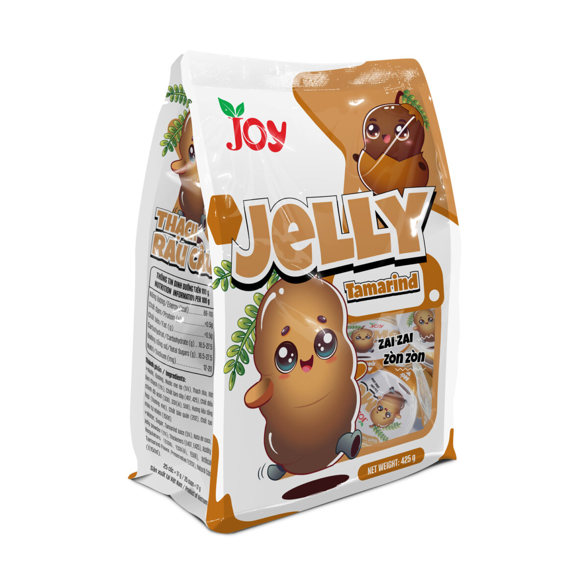 Thạch Rau Câu Vị Me JOY (25 cốc/túi, 425g) - Ảnh 2