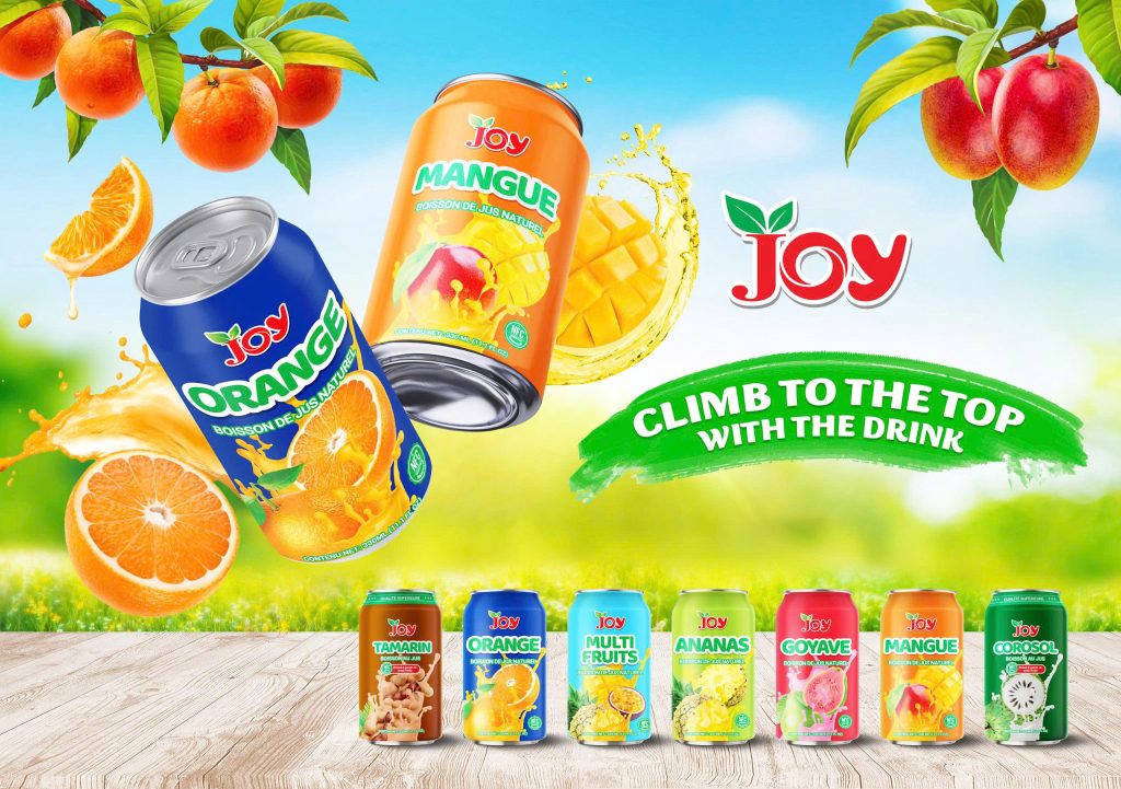 JOY Tropical Flavor Juice Drink 330ml | Boisson de Jus Naturel NFC