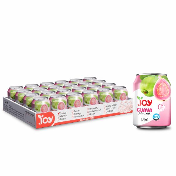 JOY Guava Juice Drink 250ml Can | Real Juice NFC - 24 CANS TRAY