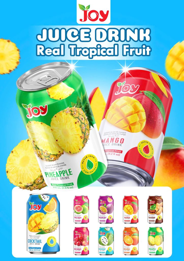 JOY Tropical Flavor Juice Drink 330ml | Premium Real NFC Juice