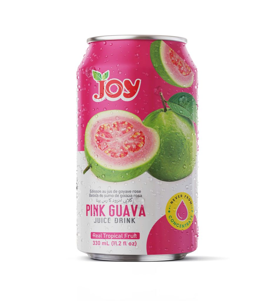 JOY Pink Guava Juice Drink 330ml | Premium Real NFC Juice