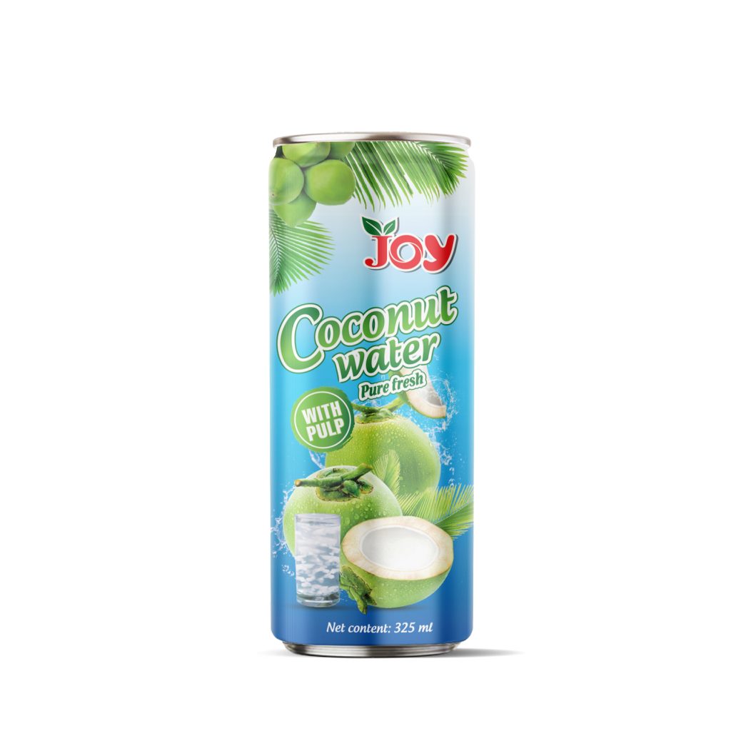 JOY Coconut Water with Pulp 325ml | Pure Fresh Hydration