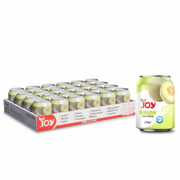 JOY Melon Juice Drink 250ml | Premium Real NFC Juice - 24 CANS TRAY