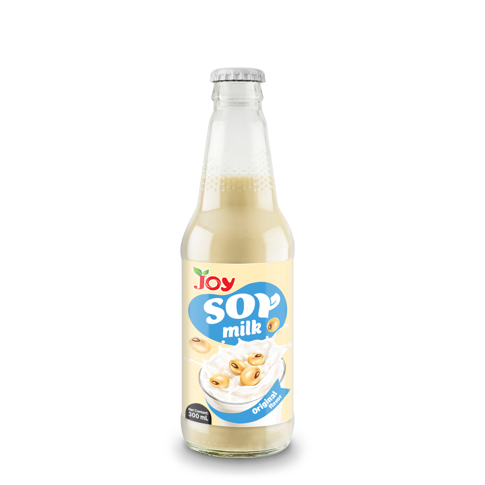 JOY Original Soy Milk 300ml Glass Bottle | Plant-Based Drink JOY Original Soy Milk 300ml Glass Bottle | Plant-Based Drink