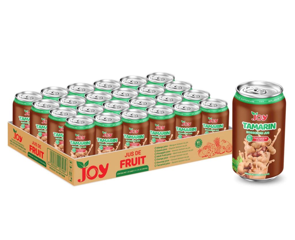 JOY Tamarin Juice Drink 330ml | Boisson au Jus NFC 24 Cans Carton