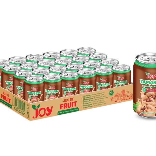 JOY Tamarin Juice Drink 330ml | Boisson au Jus NFC 24 Cans Carton