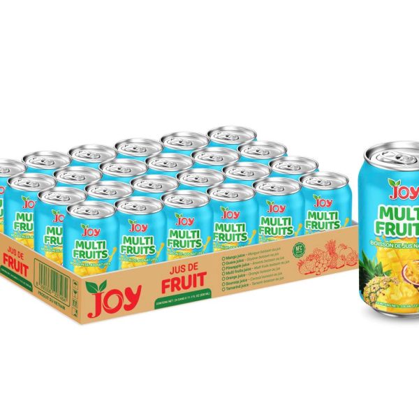 JOY Multi Fruits Juice Drink 330ml | Boisson de Jus Naturel 24 Cans Carton