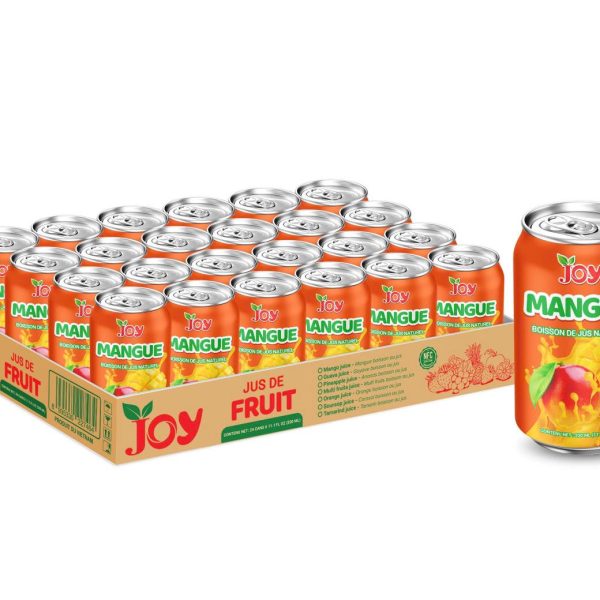 JOY Mango Juice Drink 330ml | Boisson de Jus Naturel NFC 24 Cans Carton
