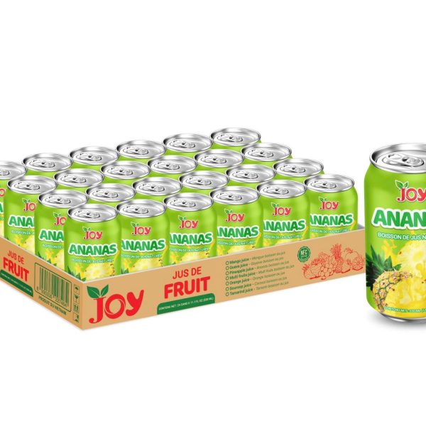JOY Ananas Juice Drink 330ml | Boisson de Jus Naturel NFC 24 Cans Carton