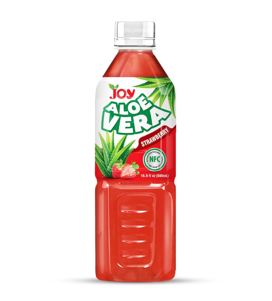 JOY Aloe Vera Strawberry Drink 500ml | Premium NFC Real Juice
